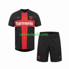 Camisolas de futebol Bayer 04 Leverkusen Criança Equipamento Principal 2023/24 Manga Curta